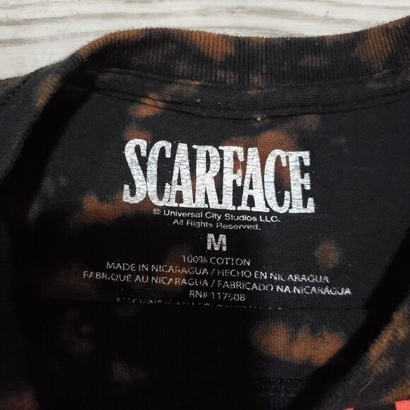 Bleach Tye Dye Clouds Shirt Size Medium Scarface Movie 🎥 - Picture 2 of 3